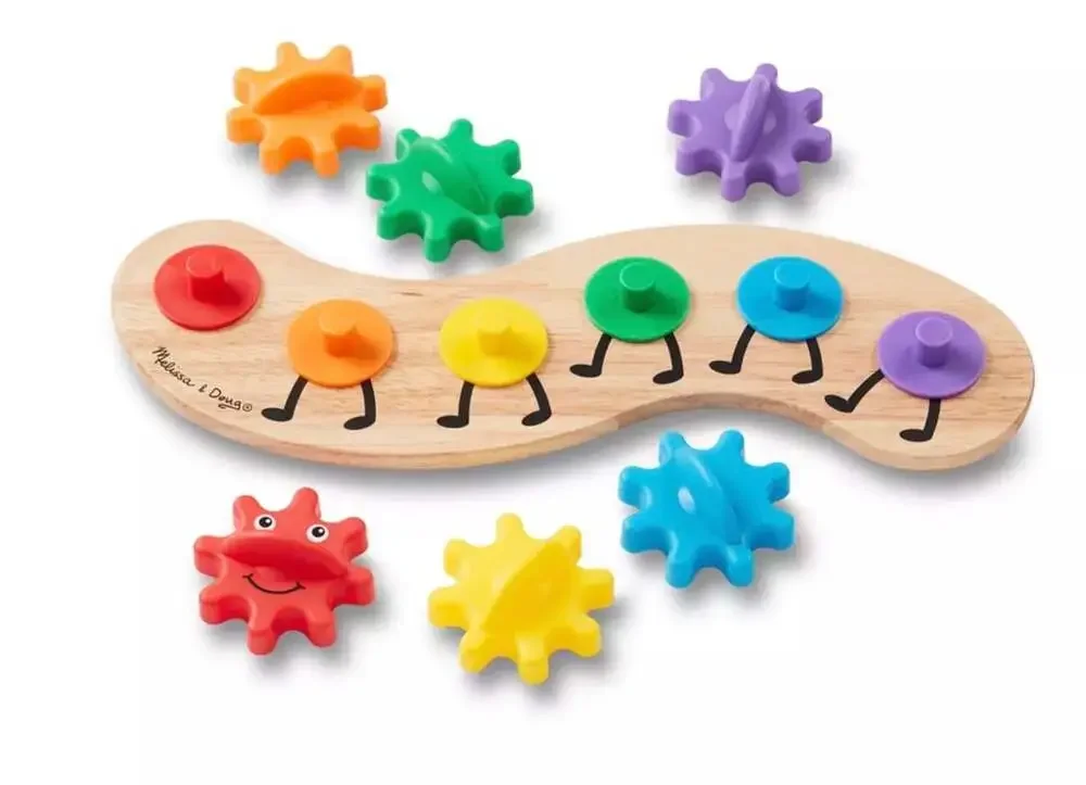 Melissa & Doug Caterpillar Gear Toy, wood Montessori